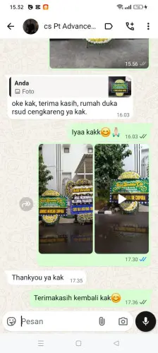 Testimonial Papan Bunga Pernikahan singkawang