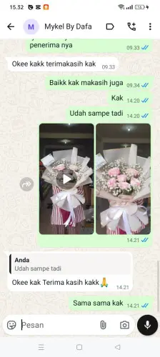 Testimonial Buket Bunga singkawang