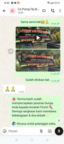 Testimonial Papan Bunga singkawang