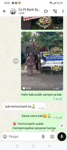 Testimonial Papan Bunga singkawang